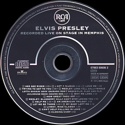 Elvis Recorded Live On Stage In Memphis - Elvis Presley CD Elvis Recorded Live On Stage In Memphis - Germany 1995 - BMG 07863-50606-2