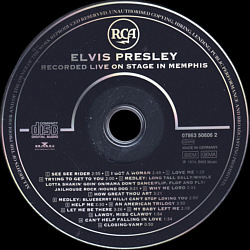 Elvis Recorded Live On Stage In Memphis - Elvis Presley CD Elvis Recorded Live On Stage In Memphis - Germany 1996 - BMG 07863-50606-2