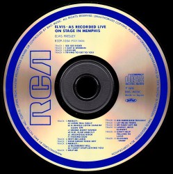 Elvis - As Recorded Live On Stage In Memphis - Japan 1991 - BMG R32P-1054