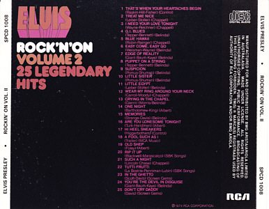 Rockin' On Volume 2 - Australia 1988 - BMG SPCD 1008