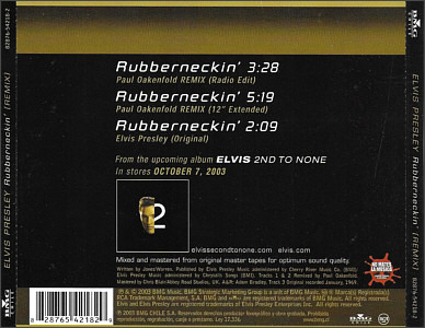 Rubberneckin' - Chile 2003 - BMG 82876-54218-2 - Elvis Presley CD