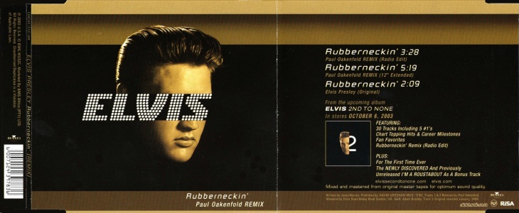 Elvis Presley 3 tracks CD - Rubberneckin' - South Africa 2003 - BMG CDRCAS (CSI) 189