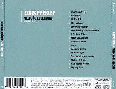 Seleção Essencial - Grandes Sucessos - Brazil 2012 - Sony Music 88725477422 - Elvis Presley CD