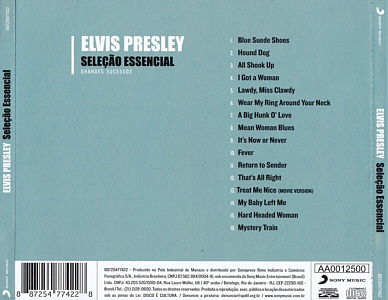 Seleo Essencial - Grandes Sucessos - Brazil 2012 - Sony Music 88725477422 - Elvis Presley CD