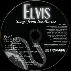 Songs From His Movies (Timeless Music) - USA 2005 - Sony/BMG 17738 - Elvis Presley CD