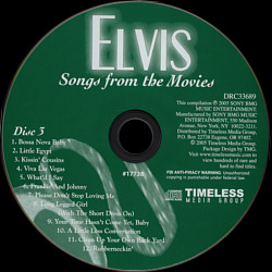 Songs From His Movies (Timeless Music) - USA 2005 - Sony/BMG 17738 - Elvis Presley CD
