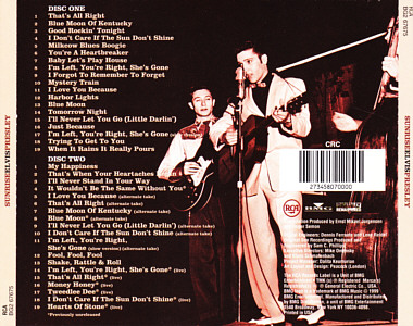 Sunrise - USA 1999 Columbia Record Club CRC - BMG BG2 67675 - Elvis Presley CD