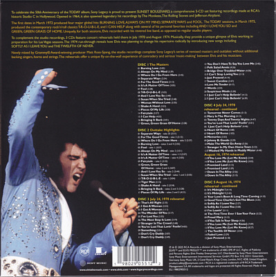 Sunset Boulevard - Sony Legacy 19802905512 - EU 2025 - Elvis Presley CD