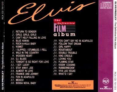 The Definitive Film Album - BMG CD 70112/3 - Greece 1991