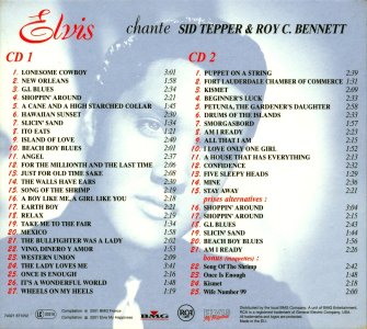 Elvis chante Sid Tepper & Roy C. Bennett - France 2001 - BMG 74321 871052