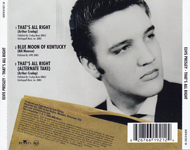 That's All right (3 tks CD) - Mexico 2004 - BMG 82876 61921 2 - Elvis Presley CD