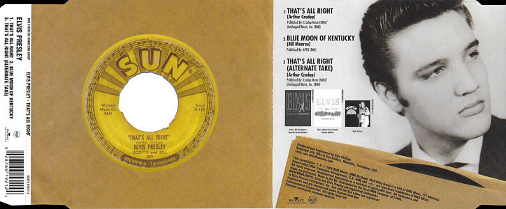 That's All right (3 tks CD) - Taiwan 2004 - BMG 82876619212 - Elvis Presley CD
