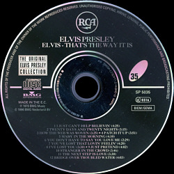 That's The Way It Is - Elvis Presley CD That's The Way It Is - EU 1999 - BMG 74321 90636 2 - Elvis Presley CD