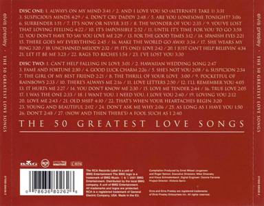 The 50 Greatest Love Songs - BMG 07863 68026 2 - EU 2001