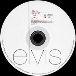 The 50 Greatest Love Songs - Korea 2001 - BMGRD 1519 / 07863 68026-2 - Elvis Presley CD