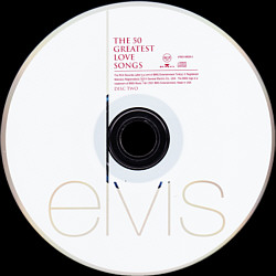 The 50 Greatest Love Songs - USA 2005 - Sony-BMG 07863 68026 2 - Elvis Presley CD