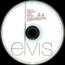 The 50 Greatest Love Songs - BMG 07863680262 - Brazil 2003 - Elvis Presley CD