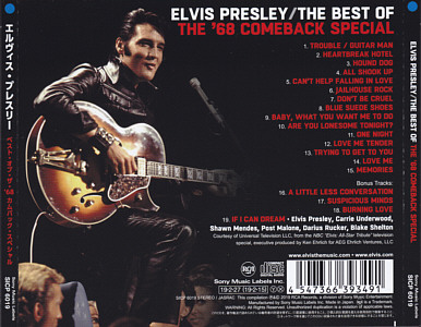 The Best Of The '68 Comeback Special - Sony Music Labels SICP 6019- Japan 2019 - Elvis Presley CD