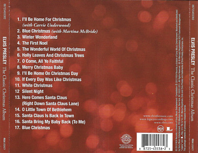 The Classic Christmas Album - Malaysia 2012 - Sony Music 88725455382 - Elvis Presley CD