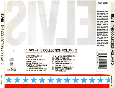 The Collection Volume 3 - Argentina 2000 - BMG 74321 40053 2 - Elvis Presley CD