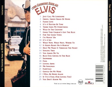 The Country Side Of Elvis - Australia 1999 - BMG 74321 67553 2