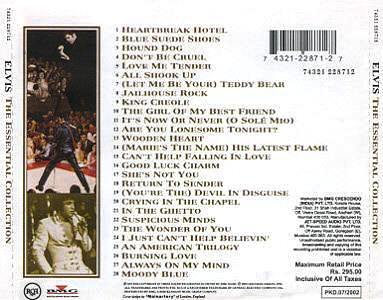 The Essential Collection - India 2003 - BMG 74321 228712 - Elvis Presley CD