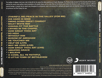 The Gospel Collection - Australia 2010 - Sony Camden 88697794852 - Elvis Presley CD