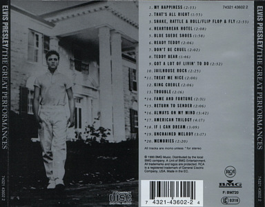 The Great Performances - Germany 1997 - BMG 74321 43602 2