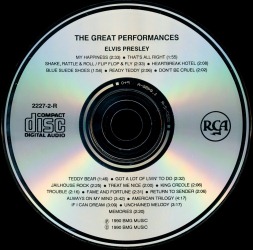 The Great Performances - BMG 2227-2-R - Hong Kong 1990