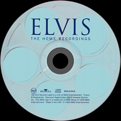 The Home Recordings - USA 2000 - BMG BG2 67676 (Columbia Record Club)  - Elvis Presley CD