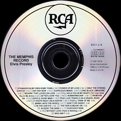 The Memphis Record - USA 1993 - BMG 6221-2-R - Elvis Presley CD
