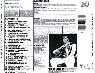 The Memphis Record - USA 2001 - CRC - BMG BG2-6221