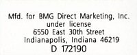 The Number One Hits - USA 1993 - Direct Marketing - BMG 6382-2-RRE-1 - Elvis Presley CD