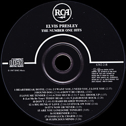 The Number One Hits - Canada 1992 - BMG 6382-2-R - Elvis Presley CD