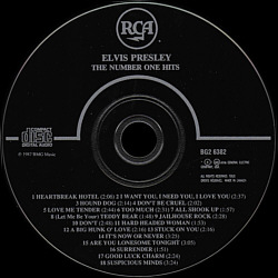 TThe Number One Hits - USA 1999 - BMG BG2 6382 (Columbia House) - Elvis Presley CD The Number One Hits - Canada 1999 - BMG BG2 6382 (Columbia House) - Elvis Presley CD