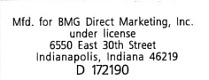 The Number One Hits - USA 1996 - Direct Marketing - BMG 6382-2-RRE-1