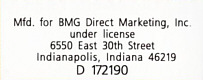 The Number One Hits - USA 1997 - Direct Marketing - BMG 6382-2-RRE-1