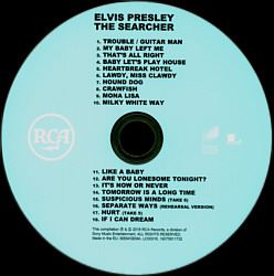 Elvis Presley The Searcher Special Edition Blu-Ray & DVD & CD-  Sony UK & ireland 2018 - Sony UK-J2066 VFE34533 - Elvis Presley CD