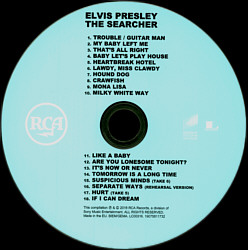 Elvis Presley The Searcher Special Edition Blu-Ray & DVD & CD- Sony UK & ireland 2018 - Sony UK-J2066 VFE34533 - Elvis Presley CD