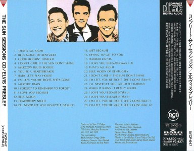 The Sun Sessions CD - Japan 1993 - BMG BVCP 647