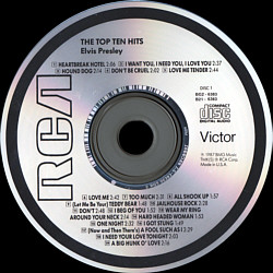 The Top Ten Hits - USA 1998 - BMG BG2 6383 - CRC - Elvis Presley CD