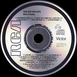 The Top Ten Hits - USA 1998 - BMG BG2 6383 - CRC - Elvis Presley CD The Top Ten Hits - USA 1996 - BMG BG2 6383 - CRC - Elvis Presley CD