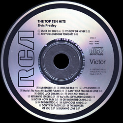 The Top Ten Hits - USA 1998 - BMG BG2 6383 - CRC - Elvis Presley CD The Top Ten Hits - USA 1996 - BMG BG2 6383 - CRC - Elvis Presley CD