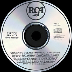 The Top Ten Hits - 07863 56383-2 - BMG - USA 1998 (Glad Products Company Promo)  - Elvis Presley CD
