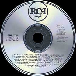 The Top Ten Hits - USA 1991 - BMG 6383-2-R - Elvis Presley CD
