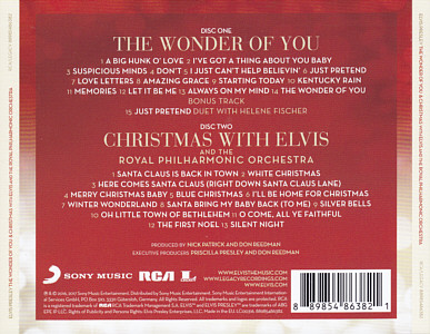 The Wonder Of You & Christmas - Elvis Presley with the Royal Philharmonic Orchestra - EU 2017 - Sony Legacy 88985486382 - Elvis Presley CD