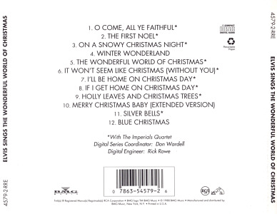 Elvis Sings The Wonderful World Of Christmas - Elvis Presley CD Elvis Sings The Wonderful World Of Christmas - USA 1996 - BMG 4579-2-RRE - Elvis Presley CD