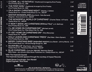 Elvis Sings The Wonderful World Of Christmas - Canada 2005 - BMG 4579-2-R - Elvis Presley CD