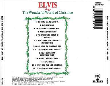 Elvis Sings The Wonderful World Of Christmas - Germany 1996 - BMG ND 81936 - Elvis Presley CD