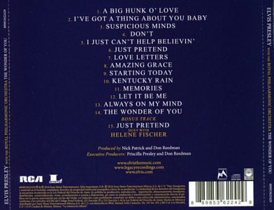 The Wonder Of You - Elvis Presley with the Royal Philharmonic Orchestra - Mexico 2016 - Sony Legacy 88985362242 - Elvis Presley CD